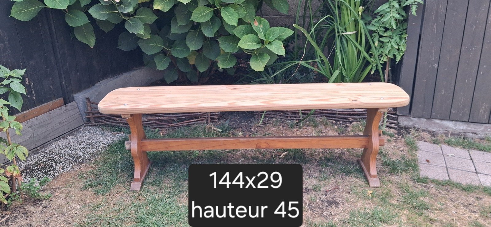banc en bois 144x29, Enlèvement, Bois