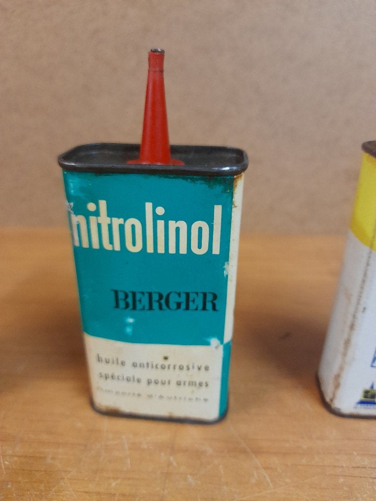 ancienne burette huile vide berger nitrolinol, Enlèvement ou Envoi, Utilisé, Autres types