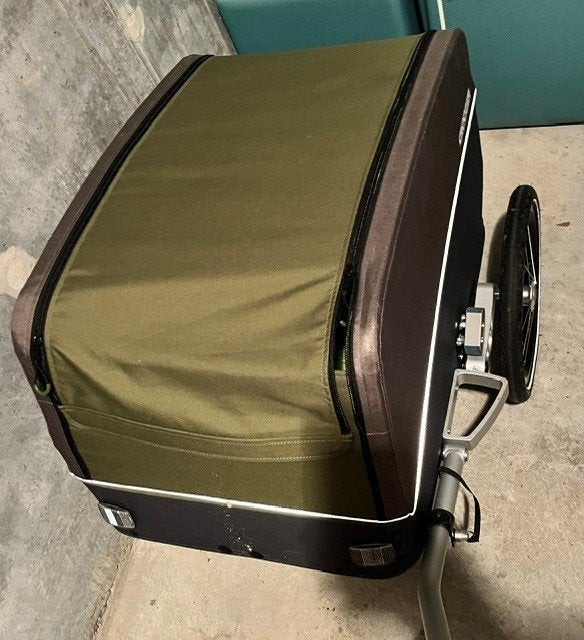 CROOZER CARGO TUURE Transportkar - Groen, Ophalen, Vering, Bagagekar, Zo goed als nieuw