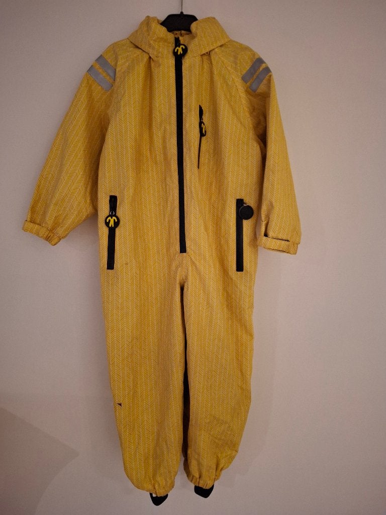 regenpak, ducksday geel, unisex, maat 98-104, Kinderen en Baby's, Ophalen, Gebruikt, Ducksday, Jongen of Meisje