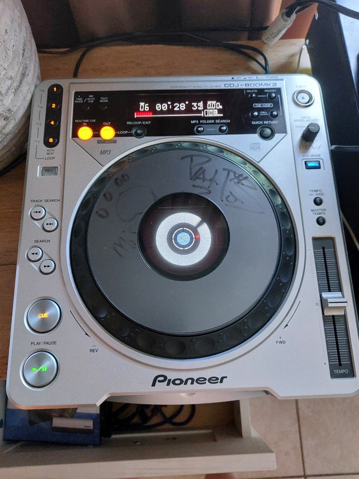 2 X stuks:pioneer CDJ-800MK2 sylver professional DJ speler, Muziek en Instrumenten, Ophalen, Zo goed als nieuw, Draaitafel, Pioneer