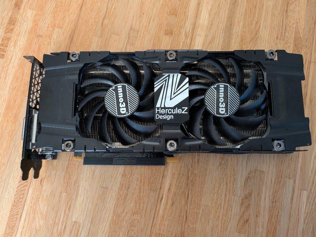Nvidia GTX 1080 8go Inno3D Twin X2, Computers en Software, Videokaarten, Ophalen, PCI-Express 3, HDMI, Nvidia