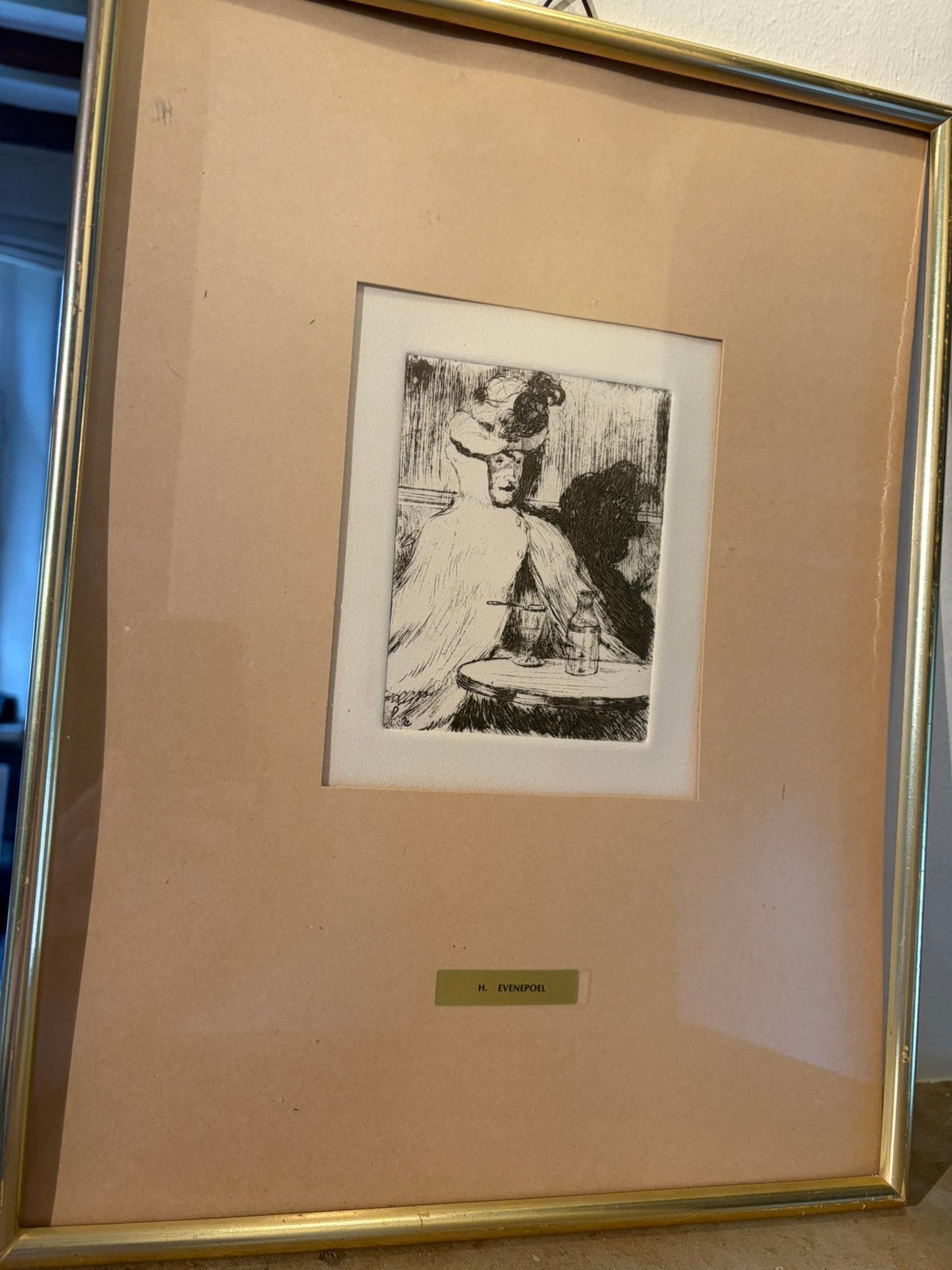 Henri Evenepoel tekening, Antiek en Kunst, Ophalen, Tekening