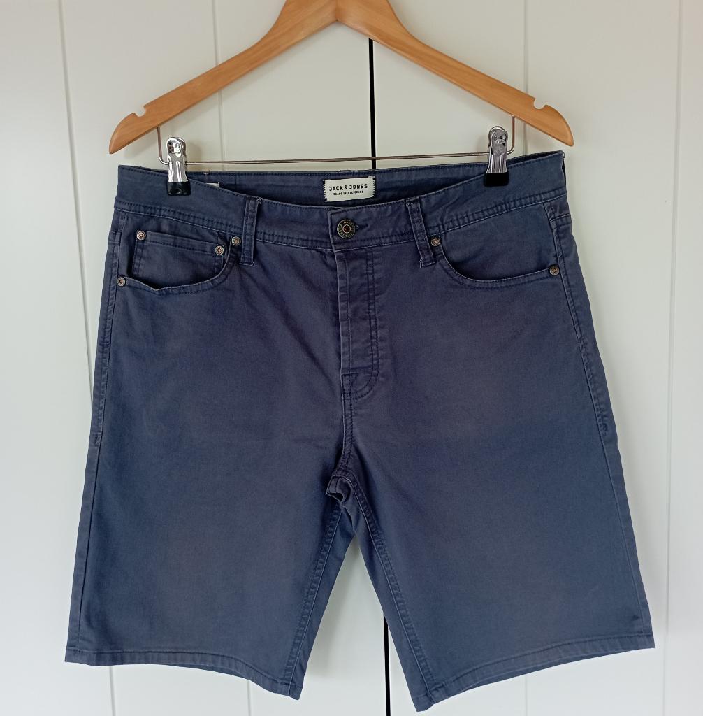 Jack & Jones short grijsblauwe kleur - maat M, Ophalen of Verzenden, Zo goed als nieuw, Jack & jones, Maat 48/50 (M)