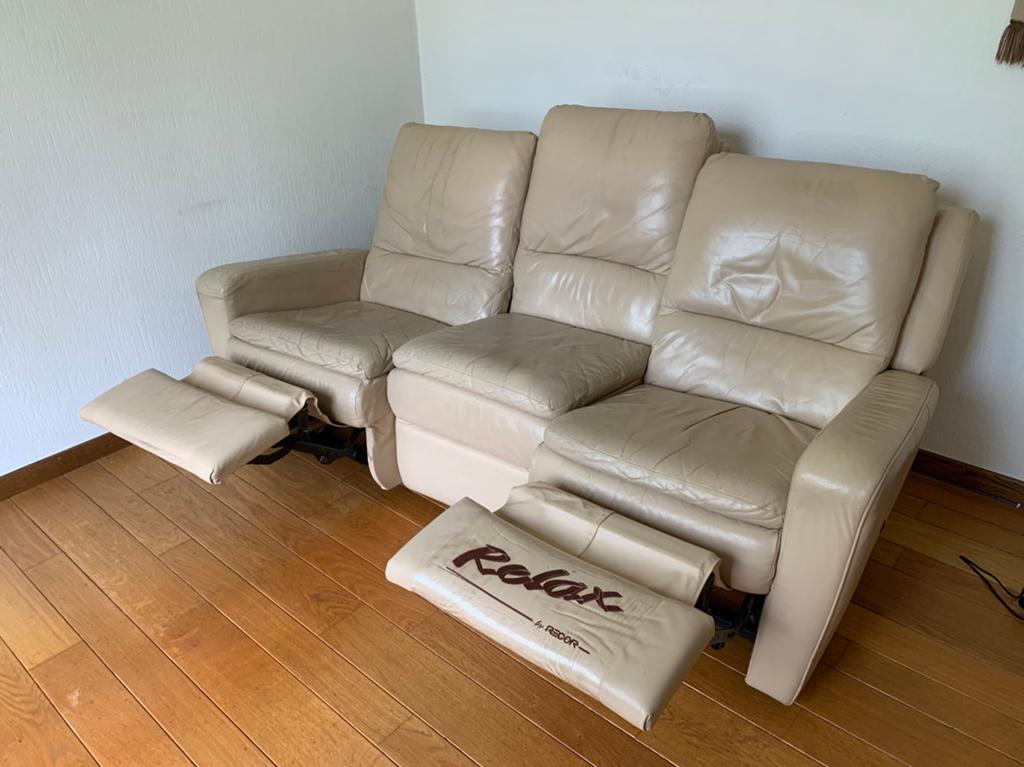 3-zit relax zetel, 200 à 250 cm, Banc droit, Enlèvement, Utilisé
