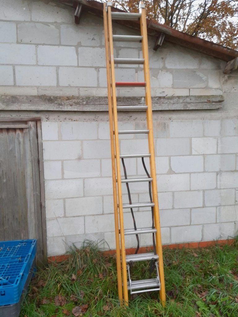 Schuifladder, Doe-het-zelf en Bouw, Ophalen, Gebruikt, Ladder, Opvouwbaar of Inschuifbaar
