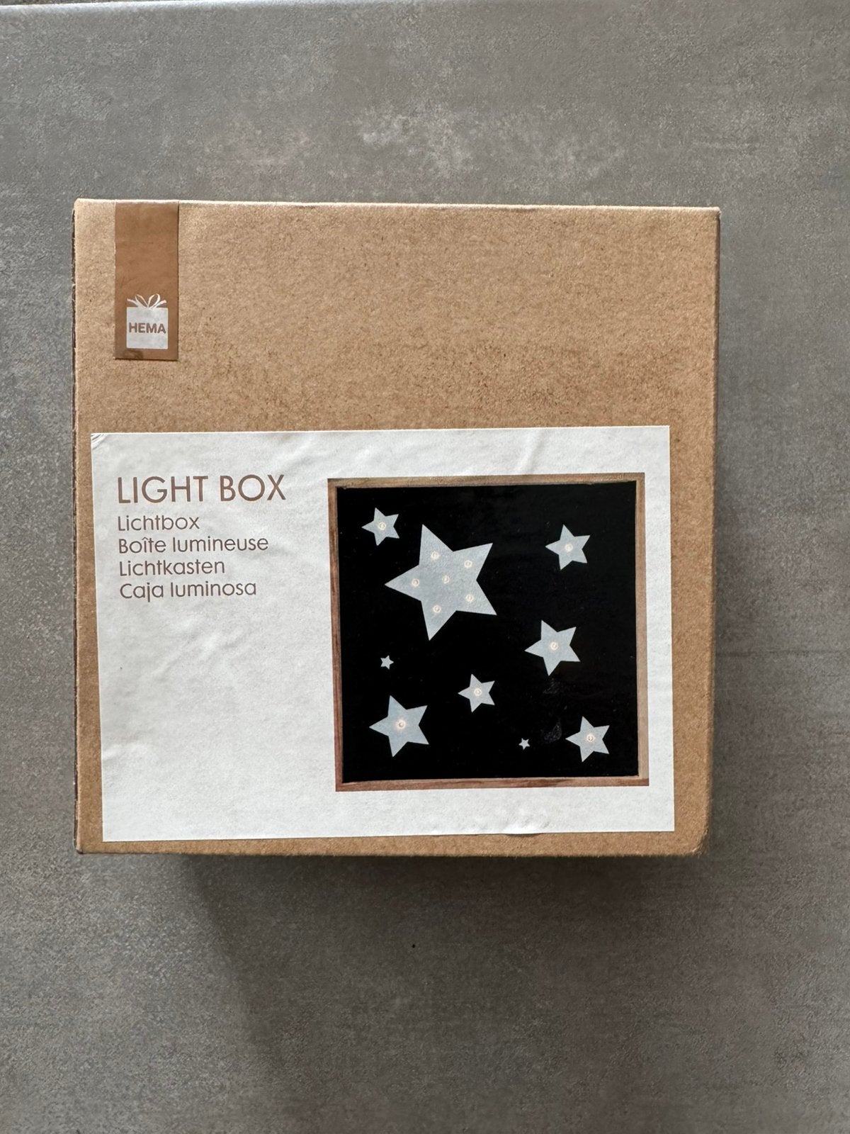 Sterren lichtbox, Ophalen, Nieuw, Hema, Meerkleurig