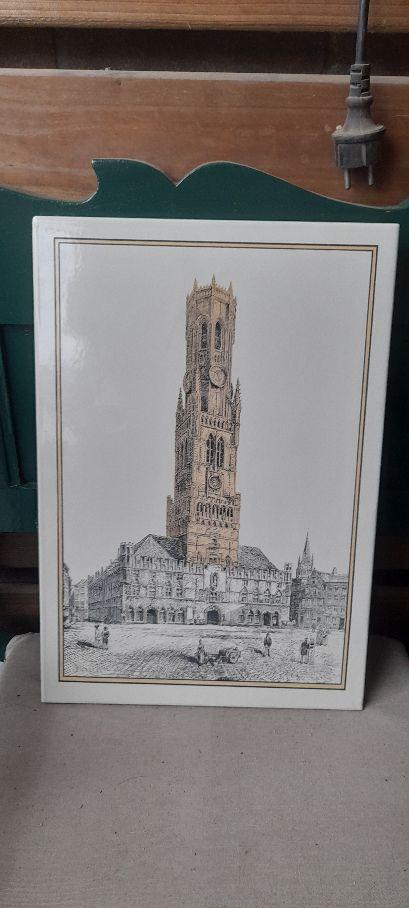 emaille bord orgineel Brugge, Antiquités & Art, Enlèvement ou Envoi