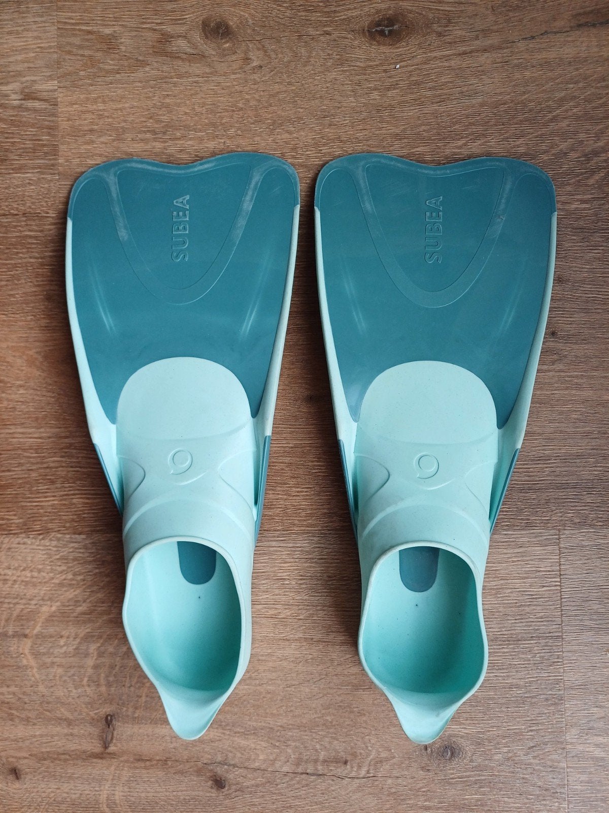 Zwemvliezen blauw Decathlon 34-35, Watersport en Boten, Duiken, Ophalen of Verzenden, Zwem- of Duikvliezen