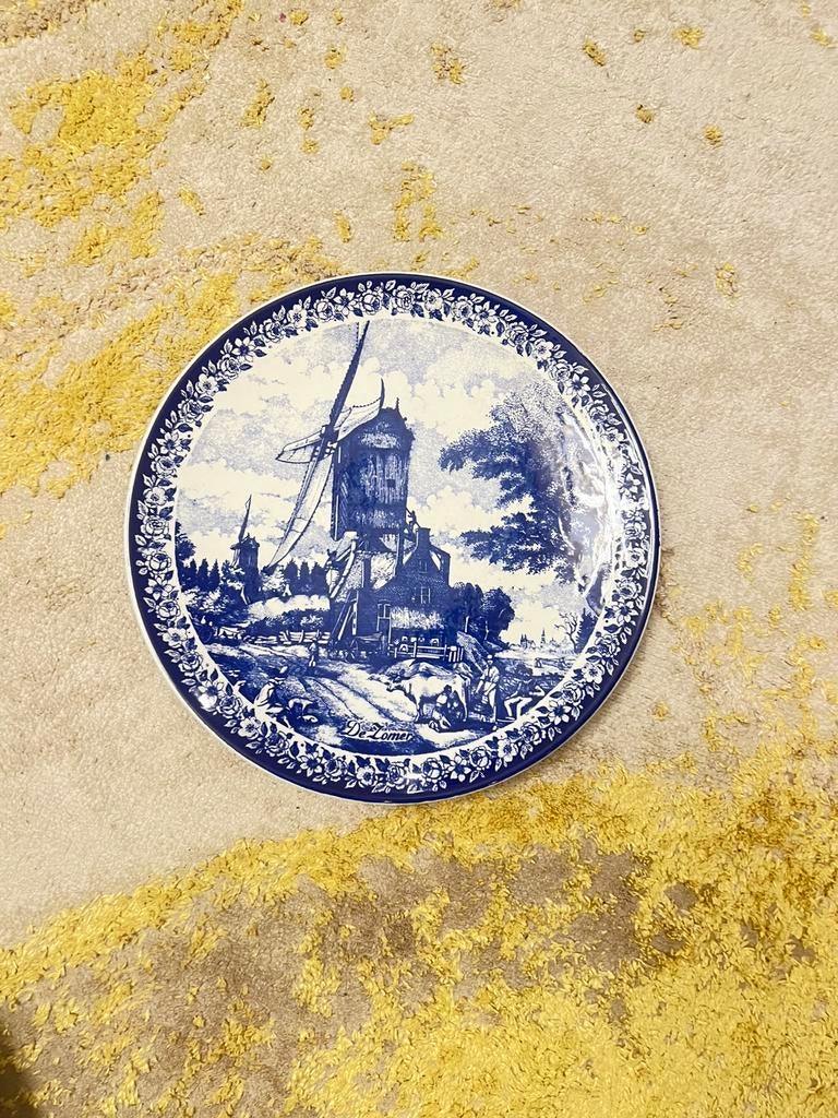 Set van 2 Delfts Blauwe Wandborden-Chemkefa - Zomer & Herfst, Ophalen of Verzenden