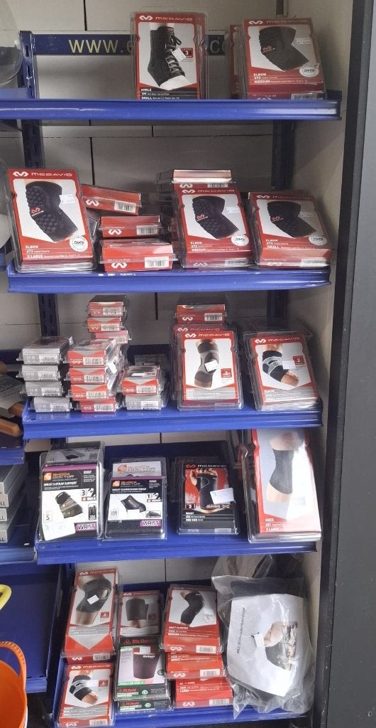 -50% op nieuwe Mc David braces, sleeves & pads, Ophalen of Verzenden