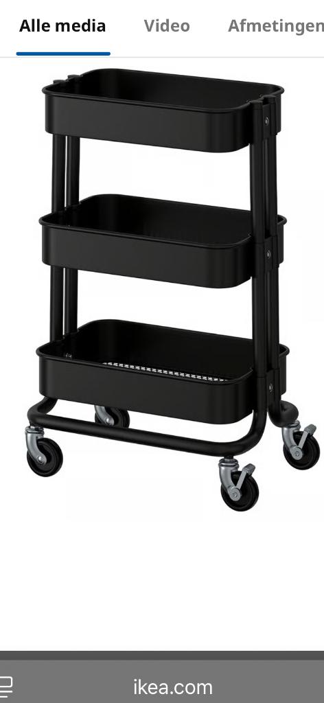 2x trolleys ikea, Huis en Inrichting, Ophalen, Zo goed als nieuw