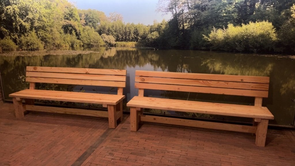gloednieuwe douglas tuinbankjes, Ophalen of Verzenden, Nieuw, Hout