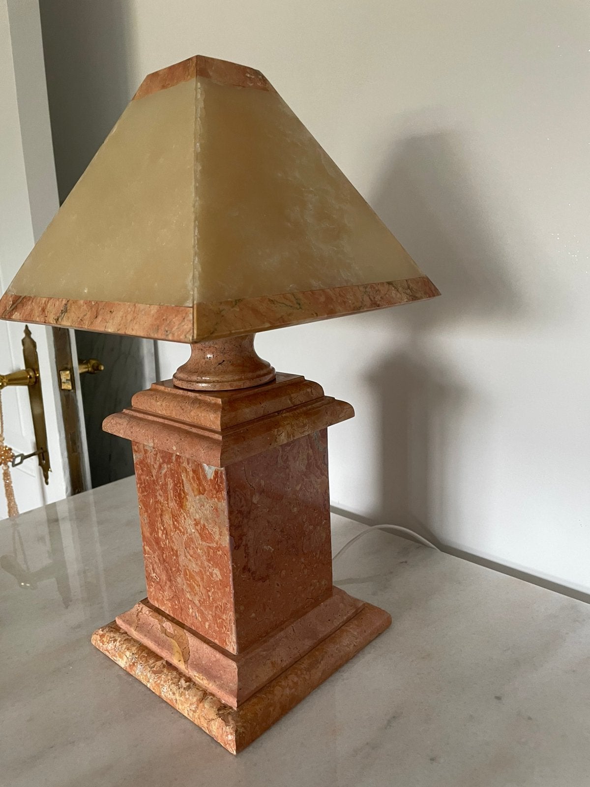 Marmer lamp, Ophalen, Zo goed als nieuw