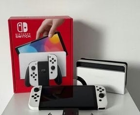 Nitendo switch oled, Switch OLED, Comme neuf, Enlèvement, Avec jeux