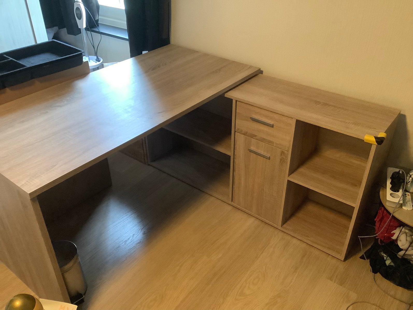 Hoekbureau, Huis en Inrichting, Gebruikt, Hoekbureau, Bruin, Overige merken