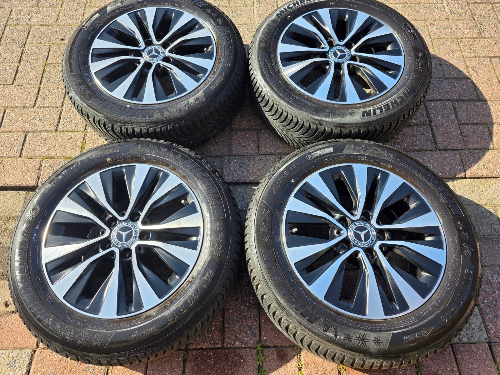 1set winterbanden voor Mercedes W247, Ophalen, Gebruikt, Velg(en), 16 inch