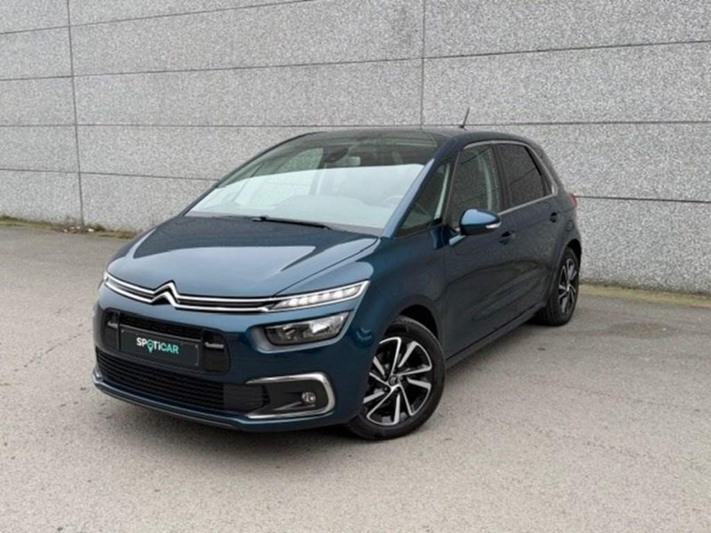 Citroen C4 Spacetourer *GPS*CAMERA* 1.5 HDI 130 PK, Auto's, Citroën, Monovolume, Blauw, Grijs, Parkeersensor