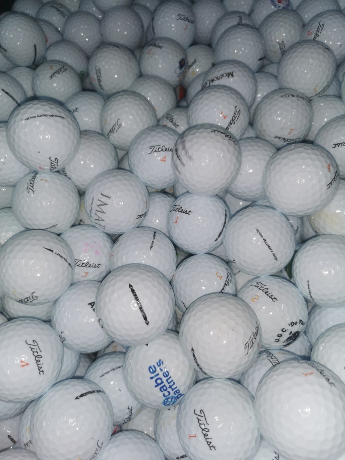 Titleist velocity golfballen AAAA kwaliteit 50 stuks, Ophalen of Verzenden