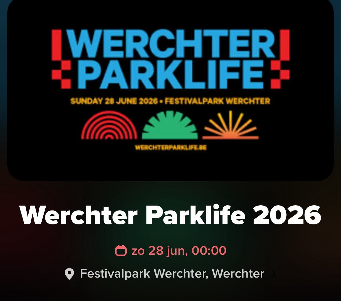 Werchter parklife 2 tickets, Tickets & Billets, Concerts | Autre, Deux personnes