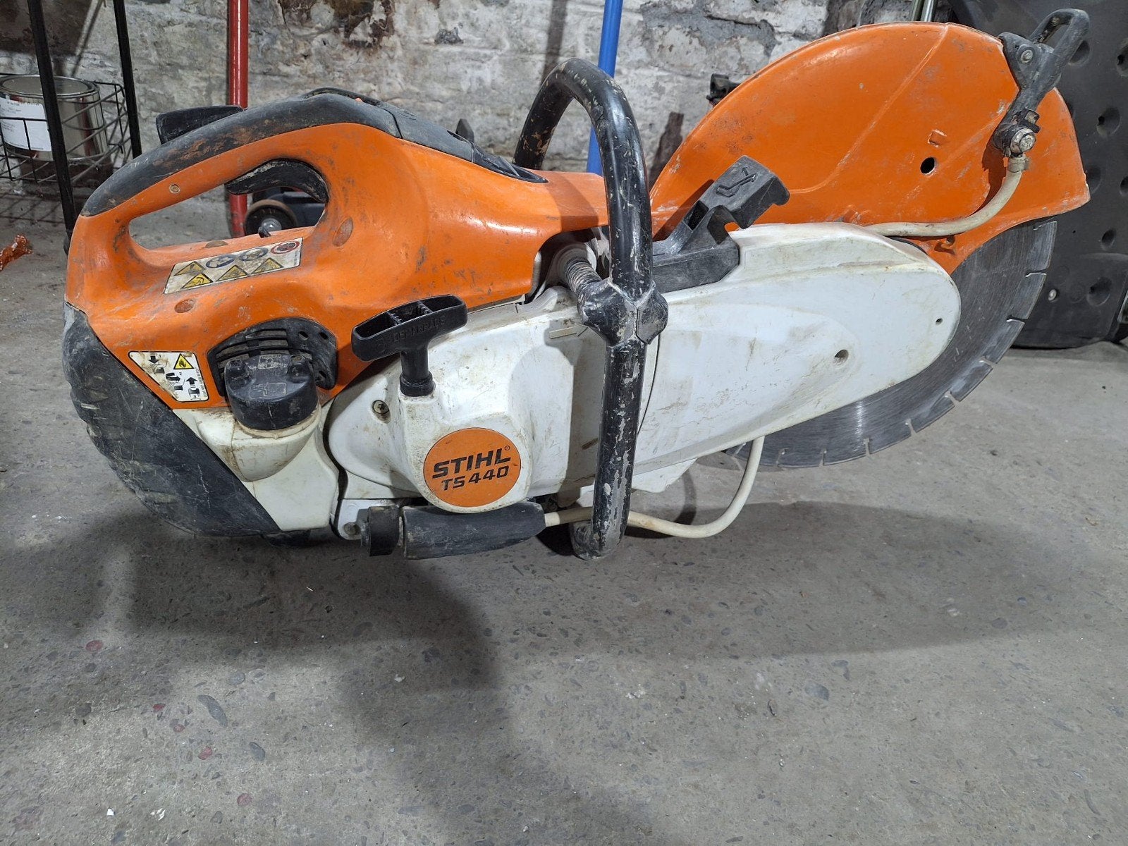 STIHL TS 440 betonzaag met een diameter van 350 mm, Doe-het-zelf en Bouw, Ophalen of Verzenden
