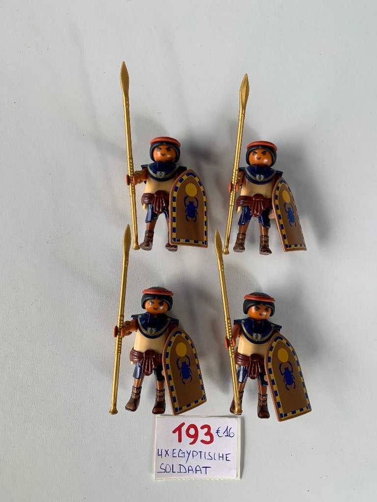 PLAYMOBIL: T93: LOT 4 EGYPTISCHE SOLDATEN, Ophalen of Verzenden, Nieuw, Historisch, Figuren