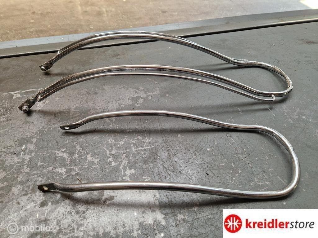 Kreidler Eitank spatbord beugel set origineel 100% chroom, Fietsen en Brommers, Gebruikt, Kreidler, Ophalen of Verzenden, Kreidler