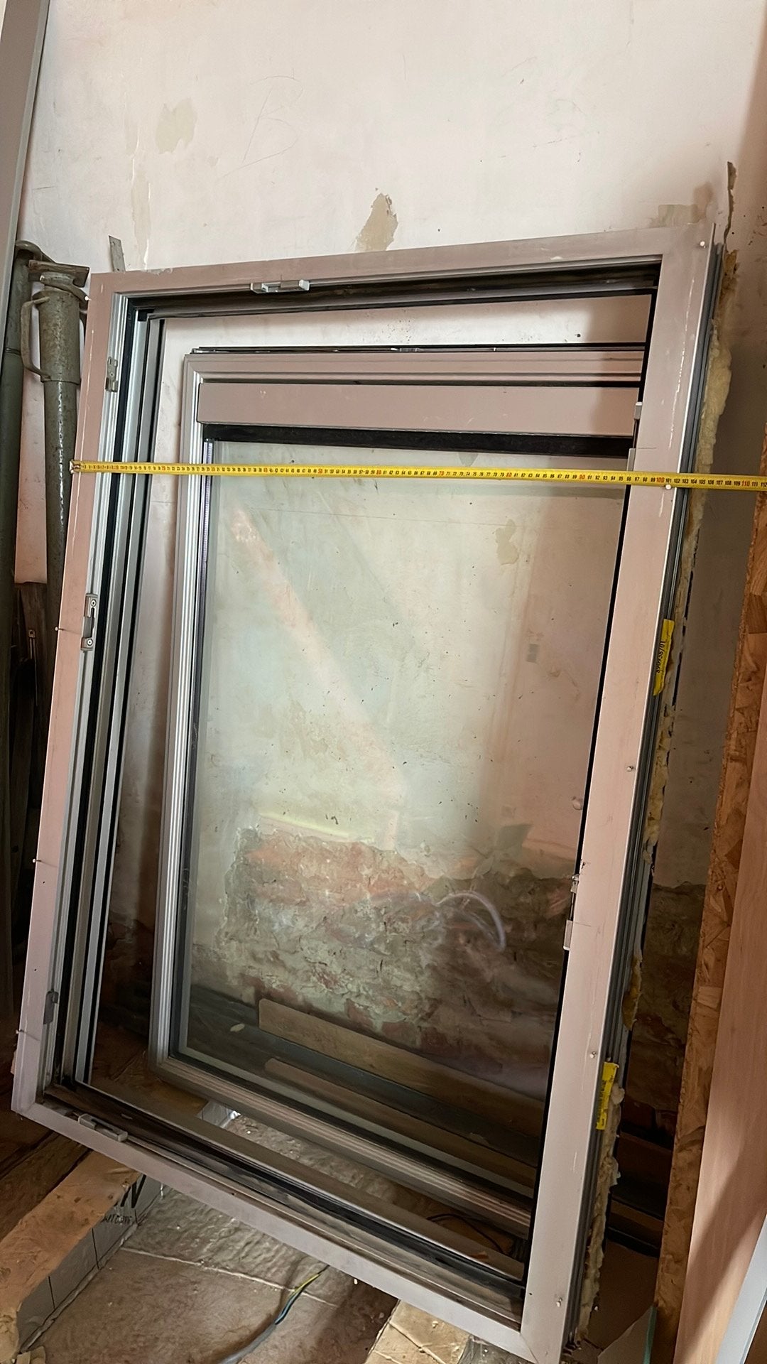 Fenêtre en aluminium, basculez et tournez., Bricolage & Construction, Enlèvement, Utilisé, Aluminium, Châssis de fenêtre
