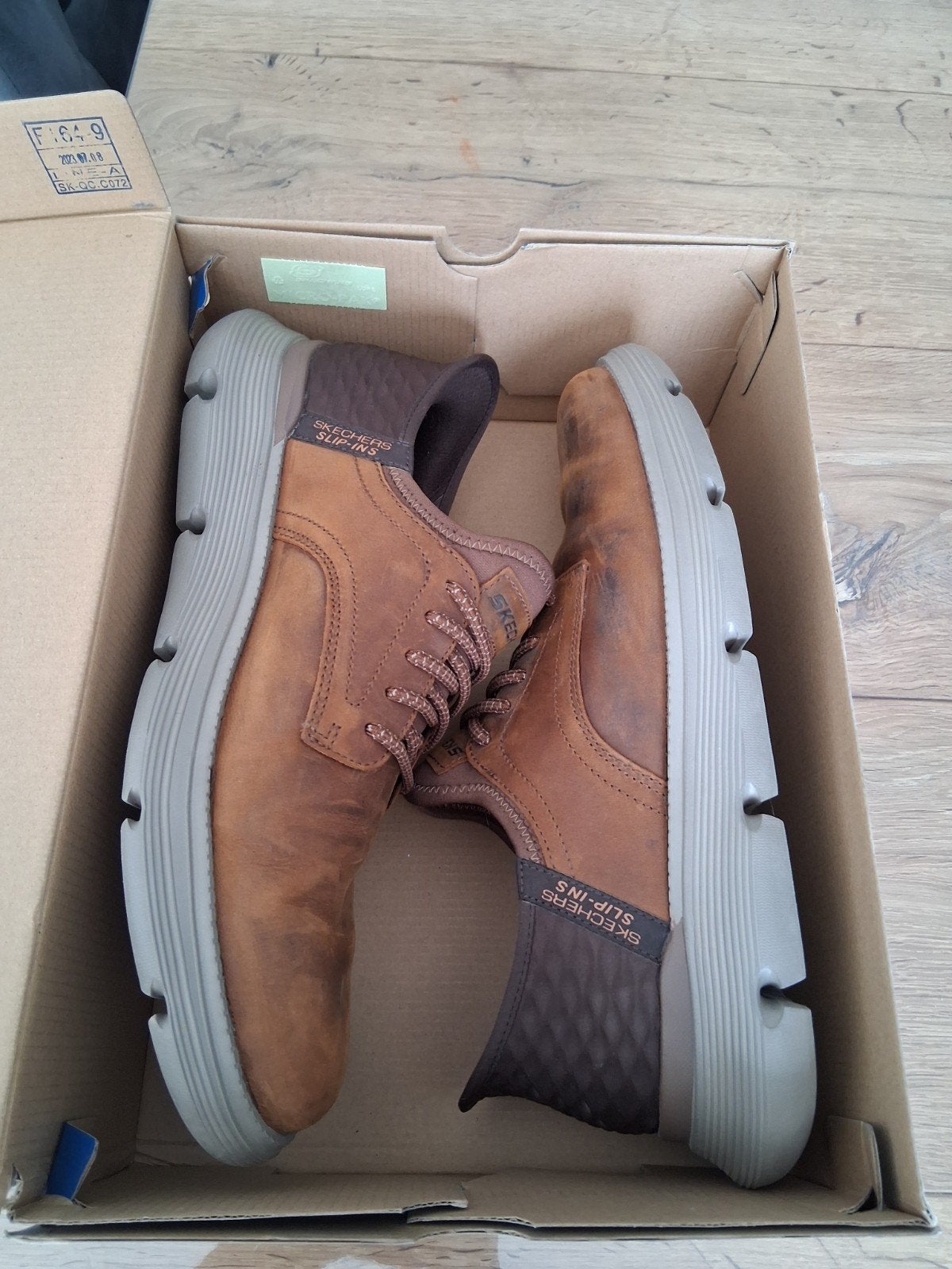 Skechers heren, Kleding | Heren, Schoenen, Bruin, Overige typen, Ophalen of Verzenden, Zo goed als nieuw
