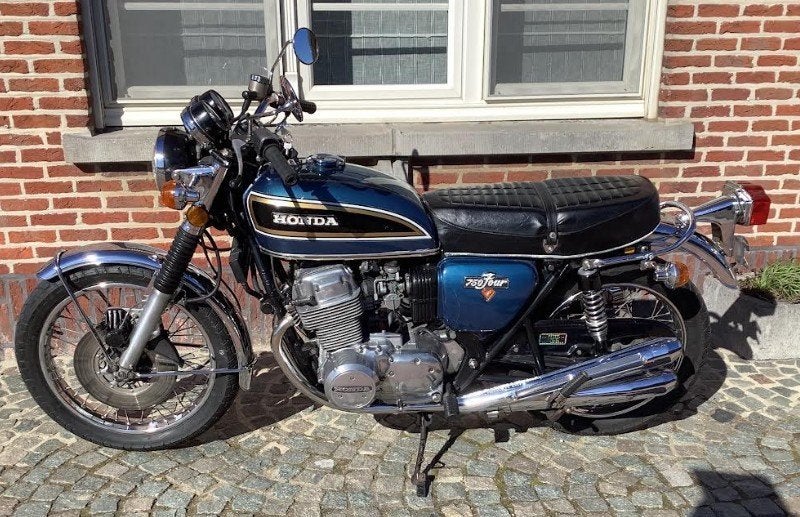 Honda CD750  blauw en zwart, Motos, 4 cylindres, Occasion, Tourisme