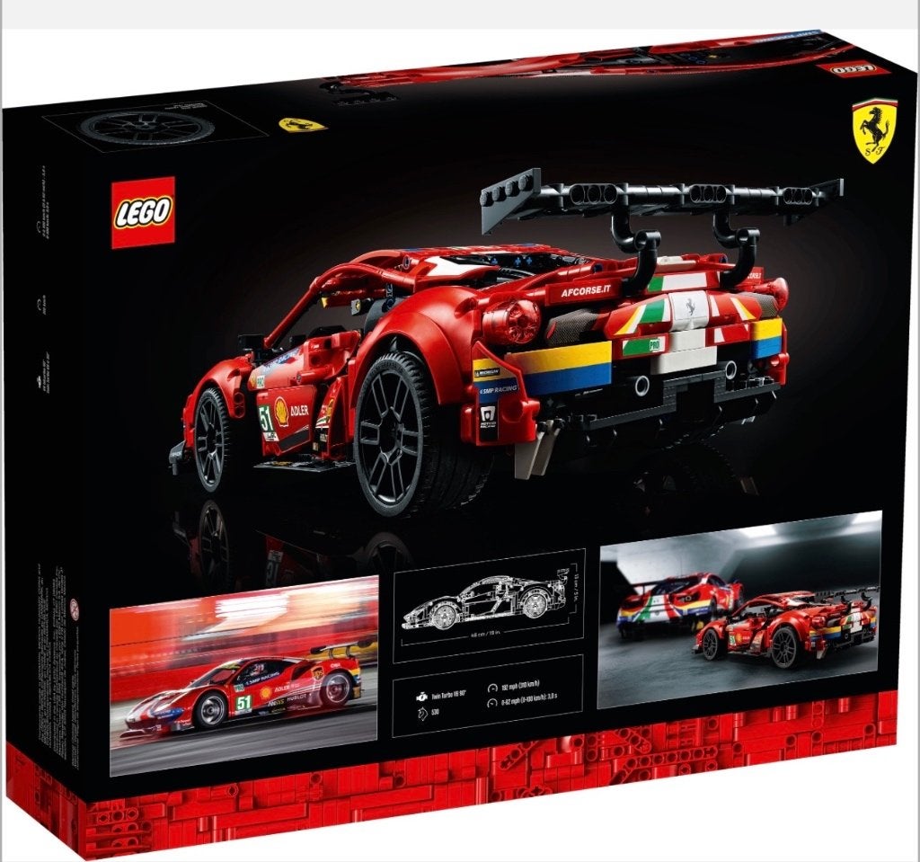Lego Technic 42125 Ferrari 488 GTE “AF Corse #51” NIEUW, Lego, Nieuw, Ophalen of Verzenden, Technic