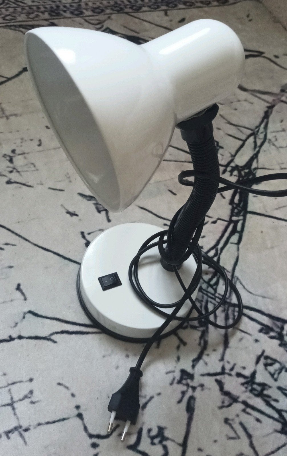 Lampe de table/lampe de bureau, Blanc, Lampe de bureau, Comme neuf, Enlèvement