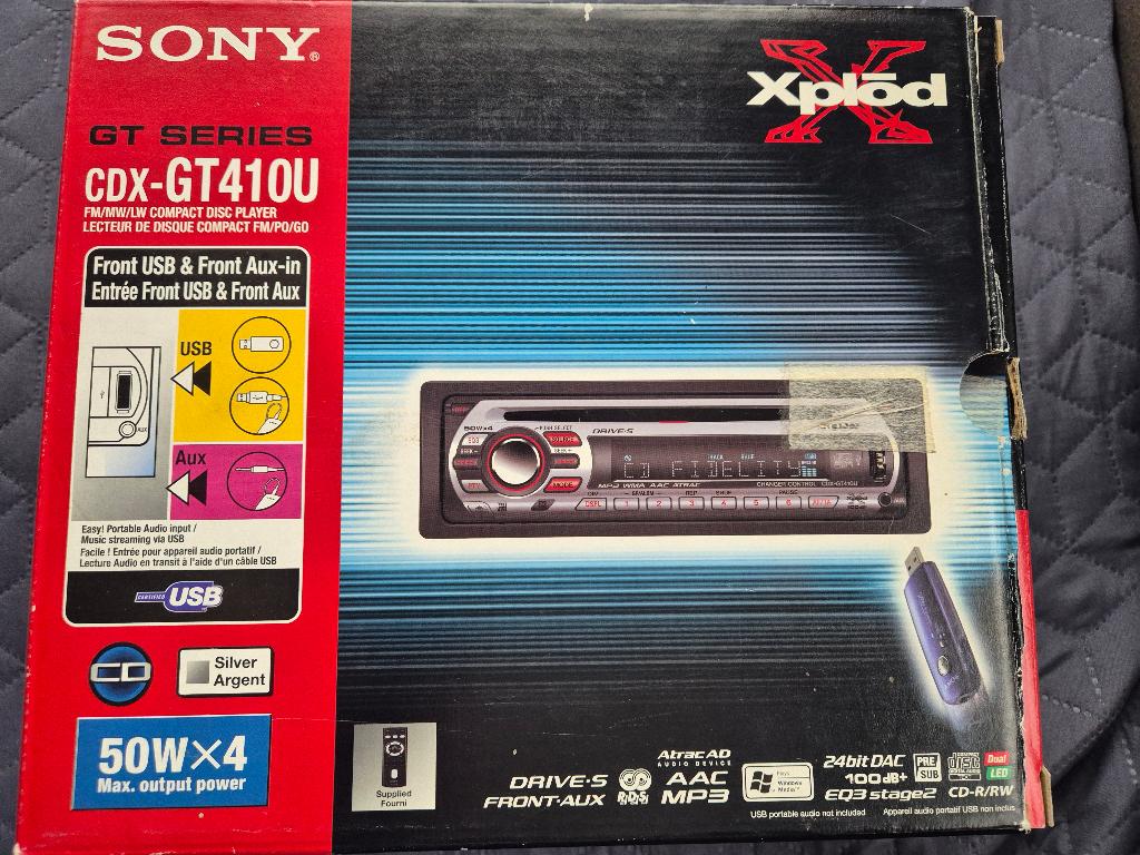 Sony CDX-GT410U Autoradio/CD met USB, Ophalen, Gebruikt