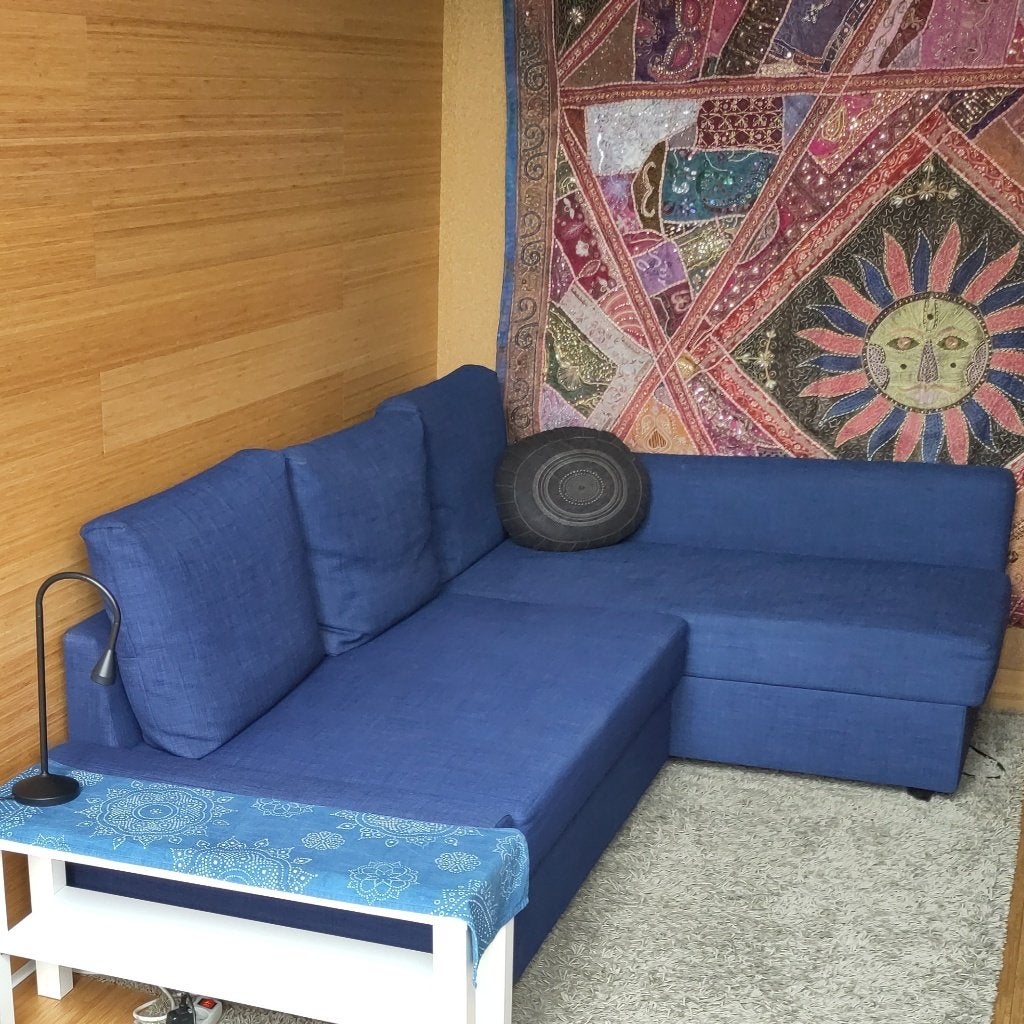 Fauteuil-lit IKEA Friheten – bon état – à venir chercher, Trois personnes, Banc d'angle, Comme neuf, Enlèvement