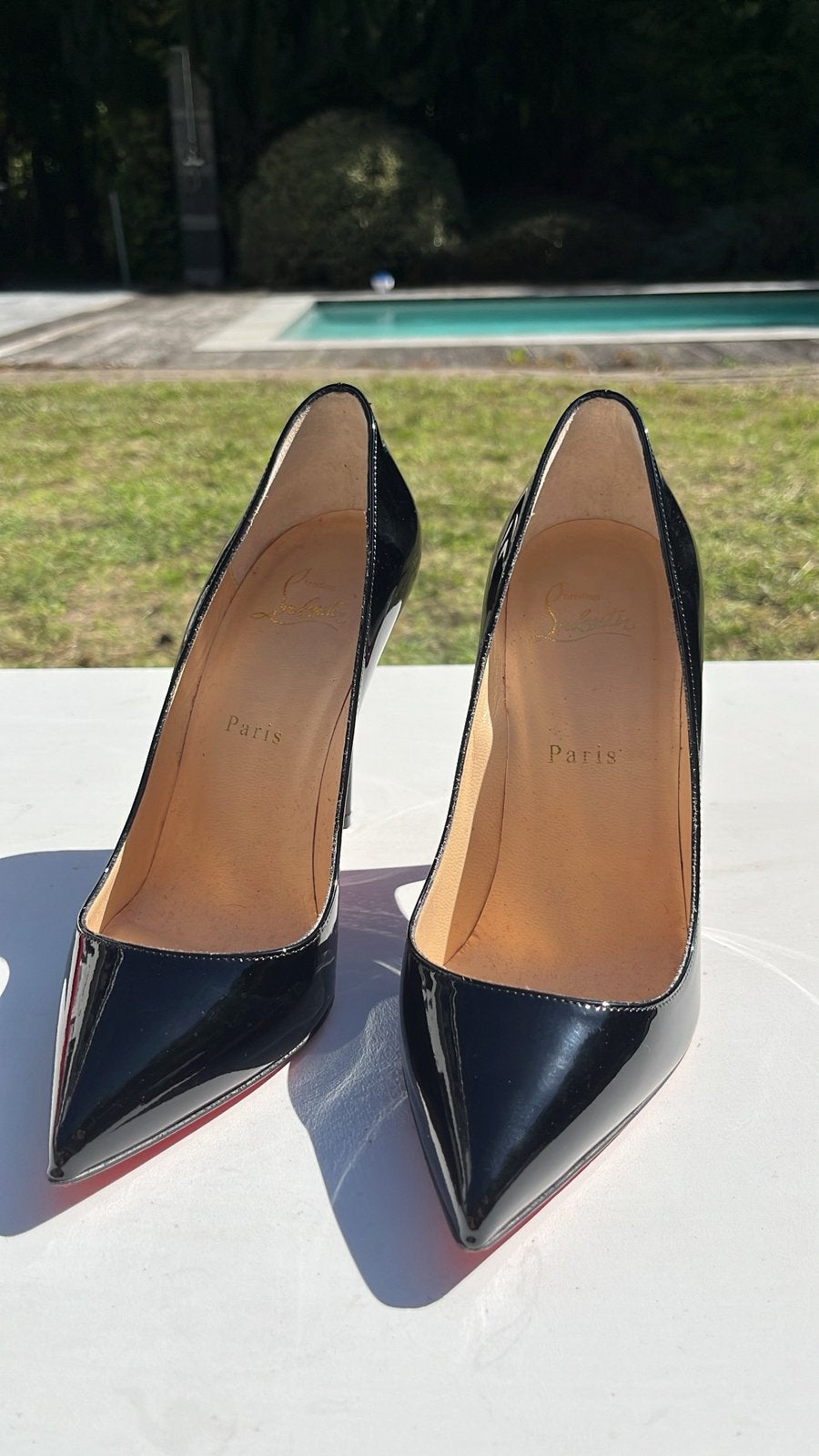 Escarpins Christian Louboutin originaux en cuir noir, m 38,5, Vêtements | Femmes, Enlèvement, Comme neuf, Noir, Escarpins