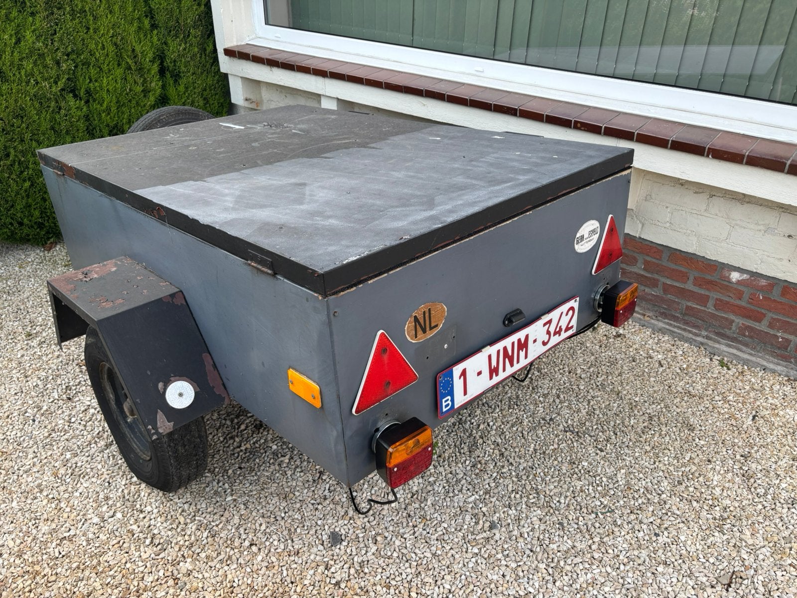 Aanhangwagen gesloten, Auto diversen, Aanhangers en Bagagewagens, Ophalen, Zo goed als nieuw