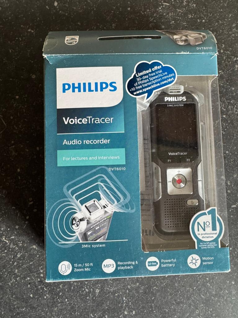Philips Voice Tracer DVT6010, Ophalen, Zo goed als nieuw