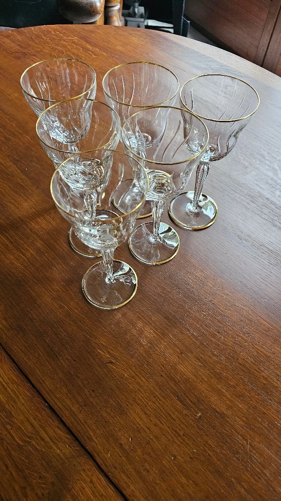 Lot de 6 verres à vin en cristal Mikasa Wheaton – État Neuf, Enlèvement