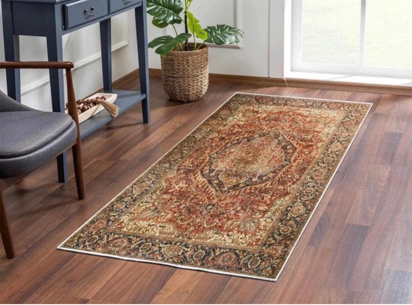 Tapis turc Vintage Majestic 60x110, Maison & Meubles, Neuf, 100 à 150 cm, Enlèvement ou Envoi, 50 à 100 cm