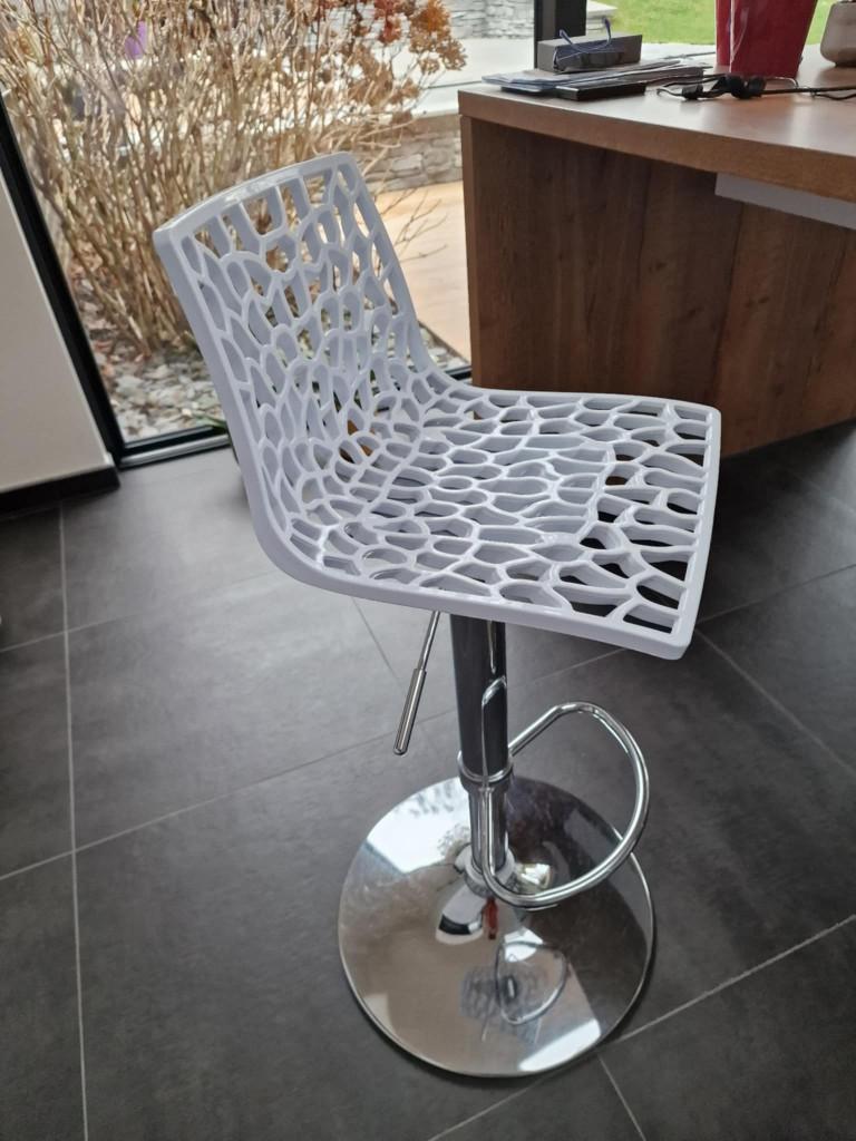 Tabourets bar de cuisine, Métal, Enlèvement, Utilisé, Avec repose-pieds