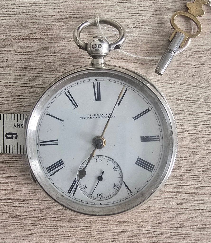 Montre à saumon J.H. Stacey en argent 925 de haute qualité, Bijoux, Sacs & Beauté, Montres | Anciennes | Antiquités, Montre de poche