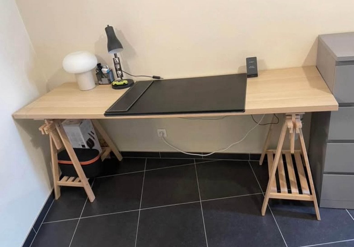 Bureau IKEA 200x60cm, Huis en Inrichting, Ophalen, Gebruikt, IKEA, Computerbureau