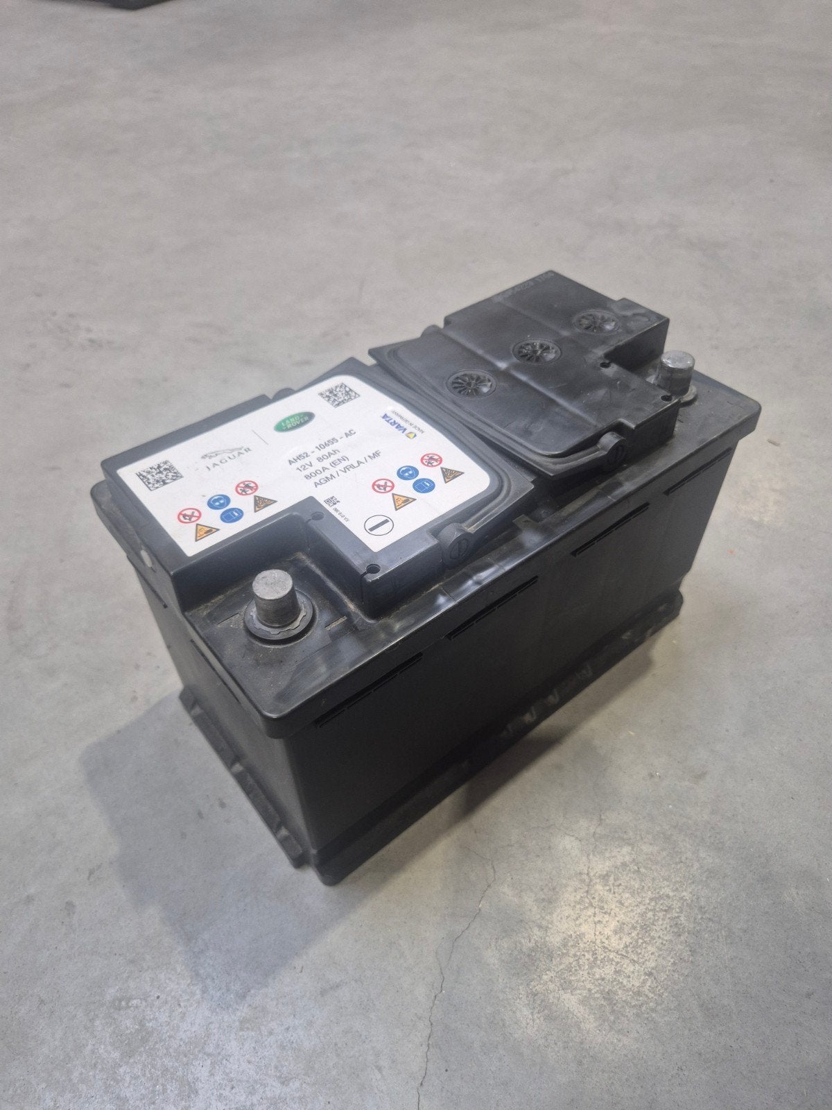 Originele Varta AGM Start-Stop Batterij 12V 80Ah 800A (Jagua, Gebruikt, Rover