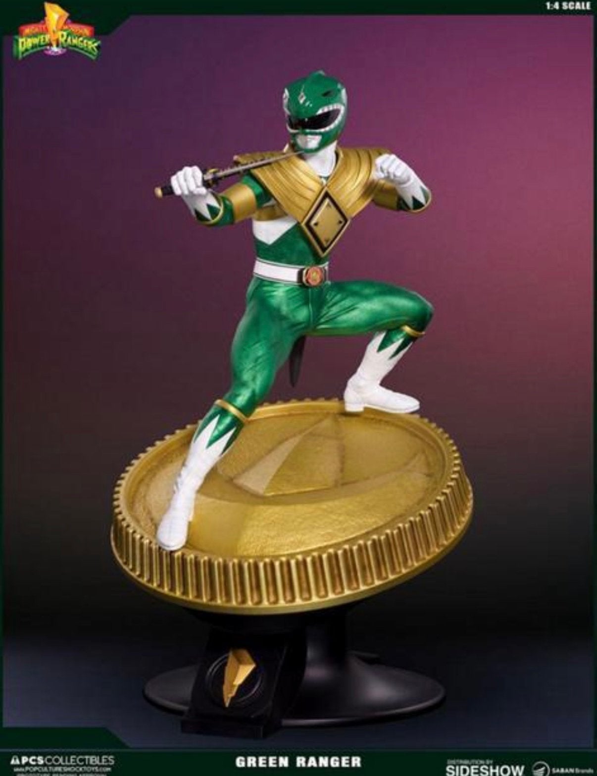 Sideshow PCS Green Power Ranger 1/4, Enlèvement ou Envoi, Comme neuf