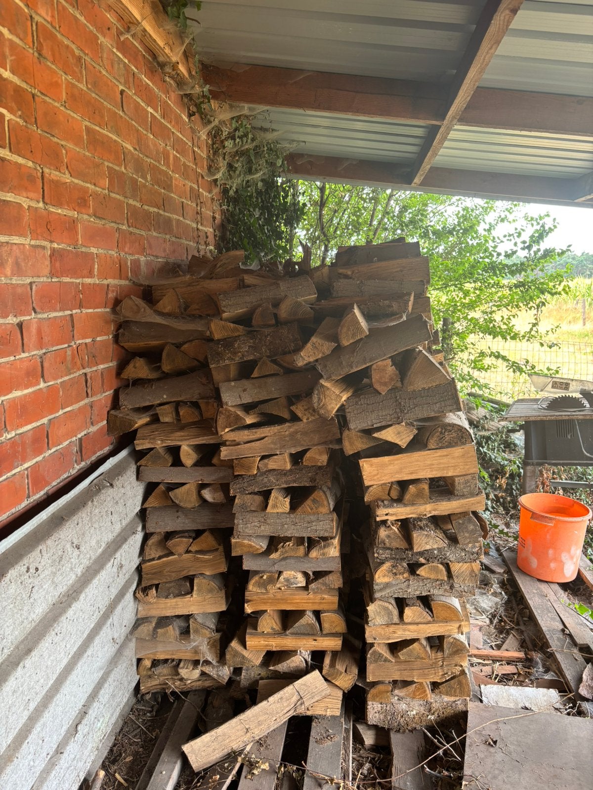 Hout, Tuin en Terras, Brandhout, 6 m³ of meer, Ophalen, Berkenhout, Blokken