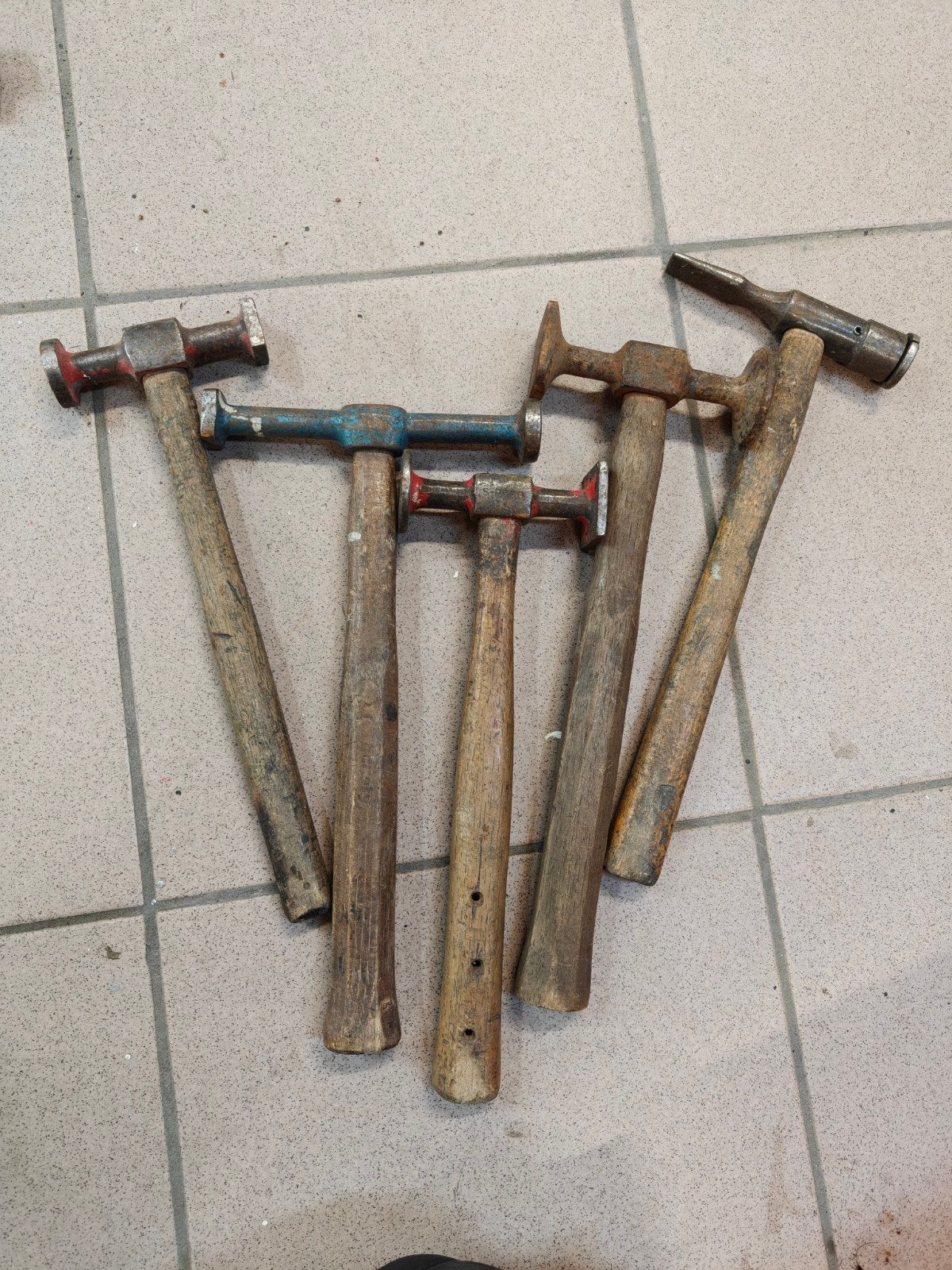Lot de marteaux de carrosserie, Enlèvement