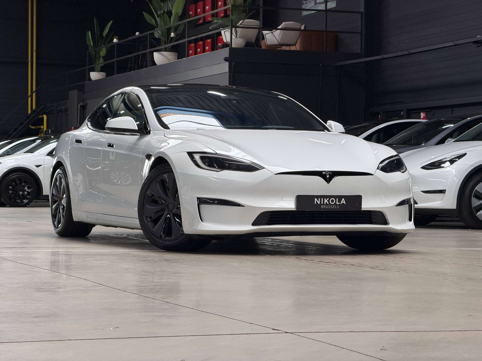 Tesla Model S PLAID - 1020 HP - 0 to 100km/h in 2.1 SECONDS, Automaat, 75 kW, Gebruikt, Wit