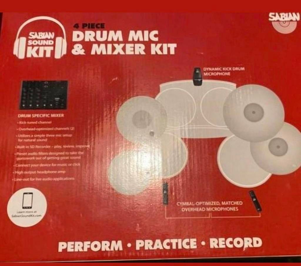 Kit complet Sabian Sound pour votre batterie à Zgst, Musique & Instruments, Enlèvement, Comme neuf
