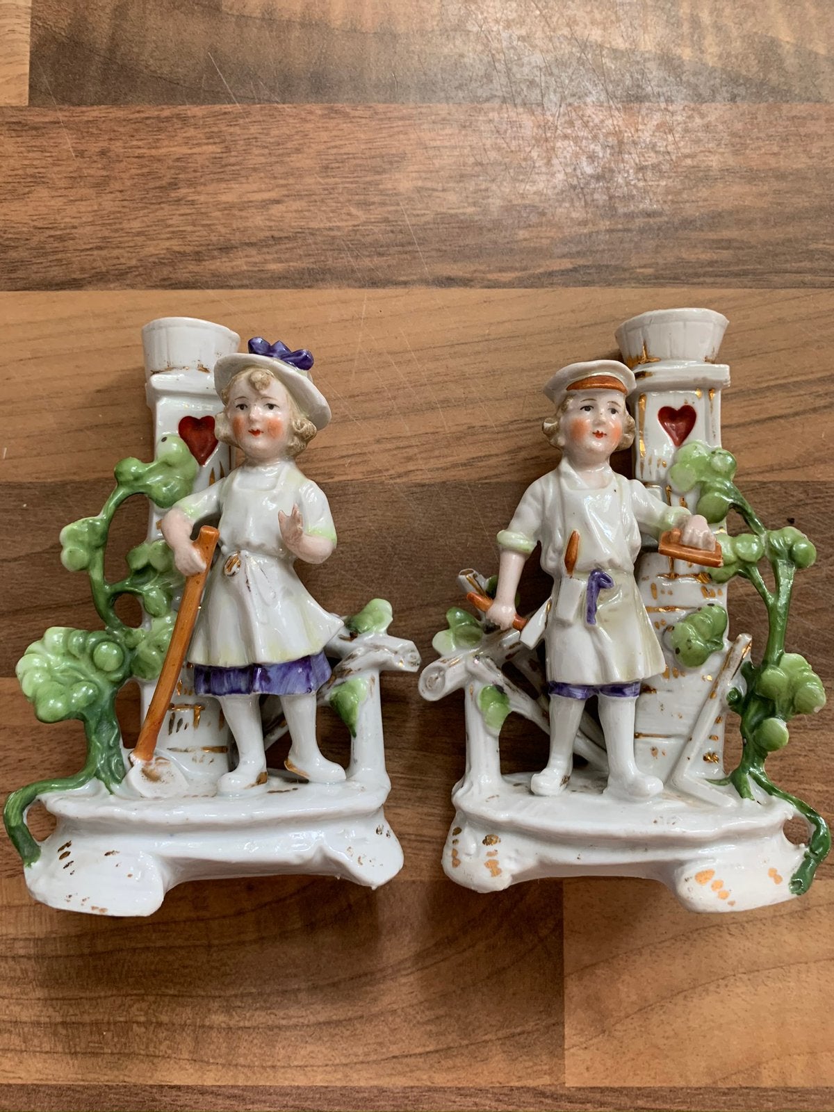 Antieke beeldjes poselein, Ophalen of Verzenden