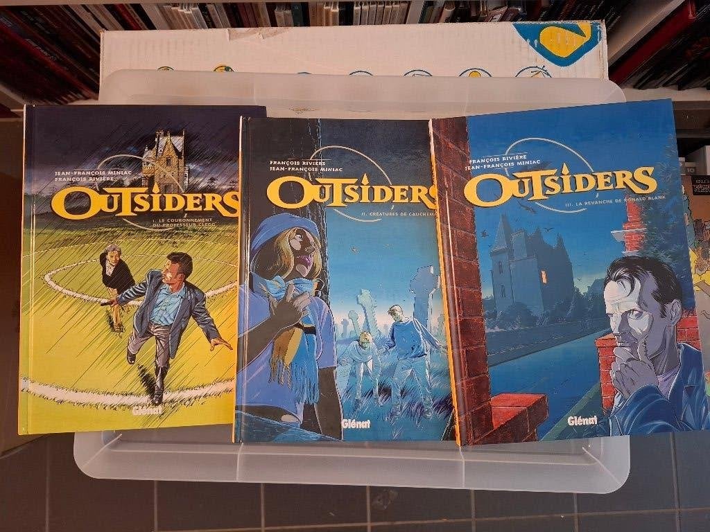 OUTSIDERS TOMES 1 à 3 SERIE COMPLETE TBE TOUS EO, Complete serie of reeks, Ophalen of Verzenden, Zo goed als nieuw